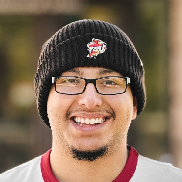 Champion Spirit Collection Black Ribbed Beanie